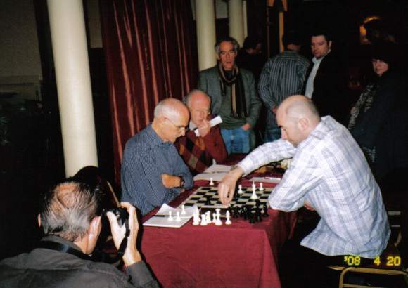 
An interesting endgame won by Lorcan O'Toole (R) v Pat Twomey.
